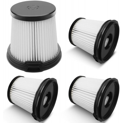 4 Pack IW3511 BU3521 HEPA Filter Replacement Part For Shark IW3511 IW1111 IW1120 Detect Pro Lightweight Cordless Stick Vacuum Cleaner. For Shark BU3523 Clean Empty Auto-Empty System Portable Handheld.